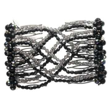 Evita Peroni - Beatrice Double Comb - Jet (1)